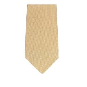 NWT Brooks Brothers Yellow Silk Textured Tie, 58" Long